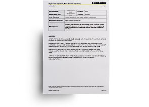 Liebherr Safety Alert Hydraulic Injection